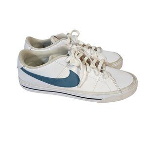 Nike Court Legacy White Cerulean CU4150 104 Men's White Sneakers Shoes Size 10